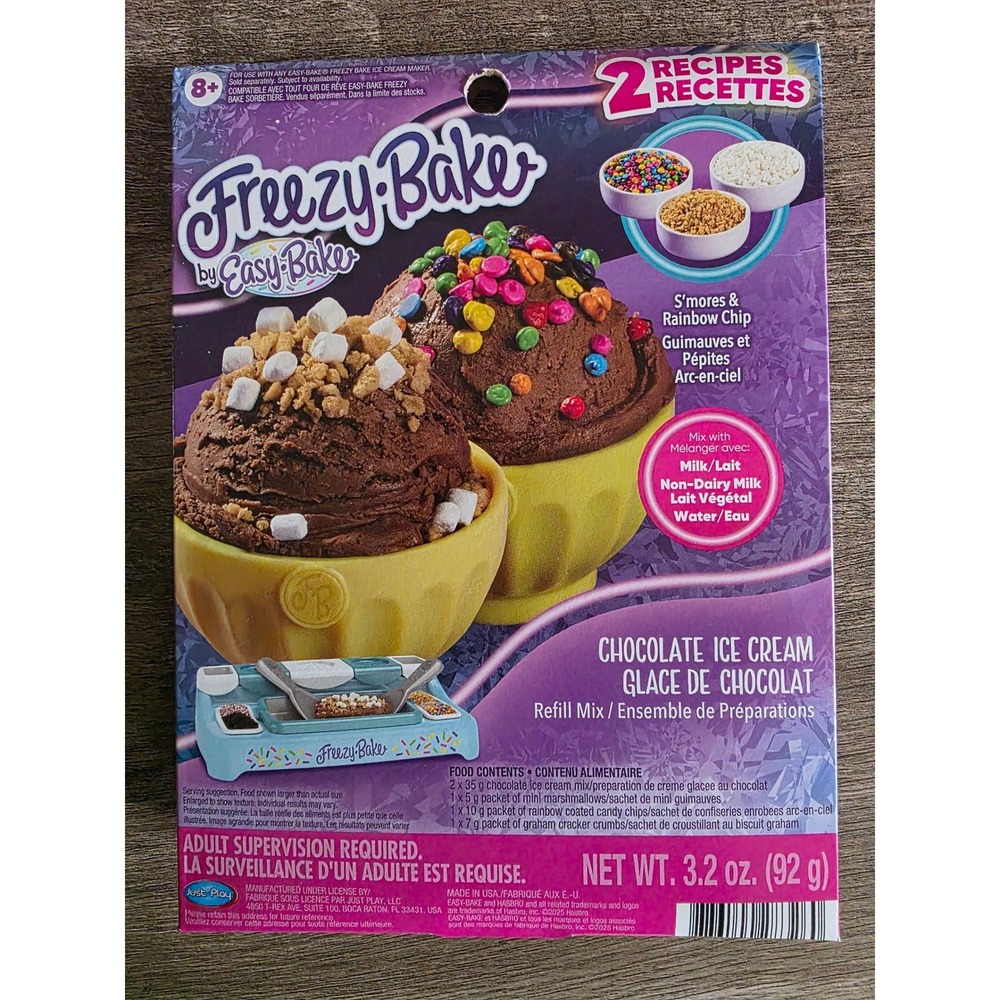 Easy-Bake Freezy Bake Ice Cream Refill Mix Bundle Strawberry & Chocolate 2 Pack - Picture 3 of 6